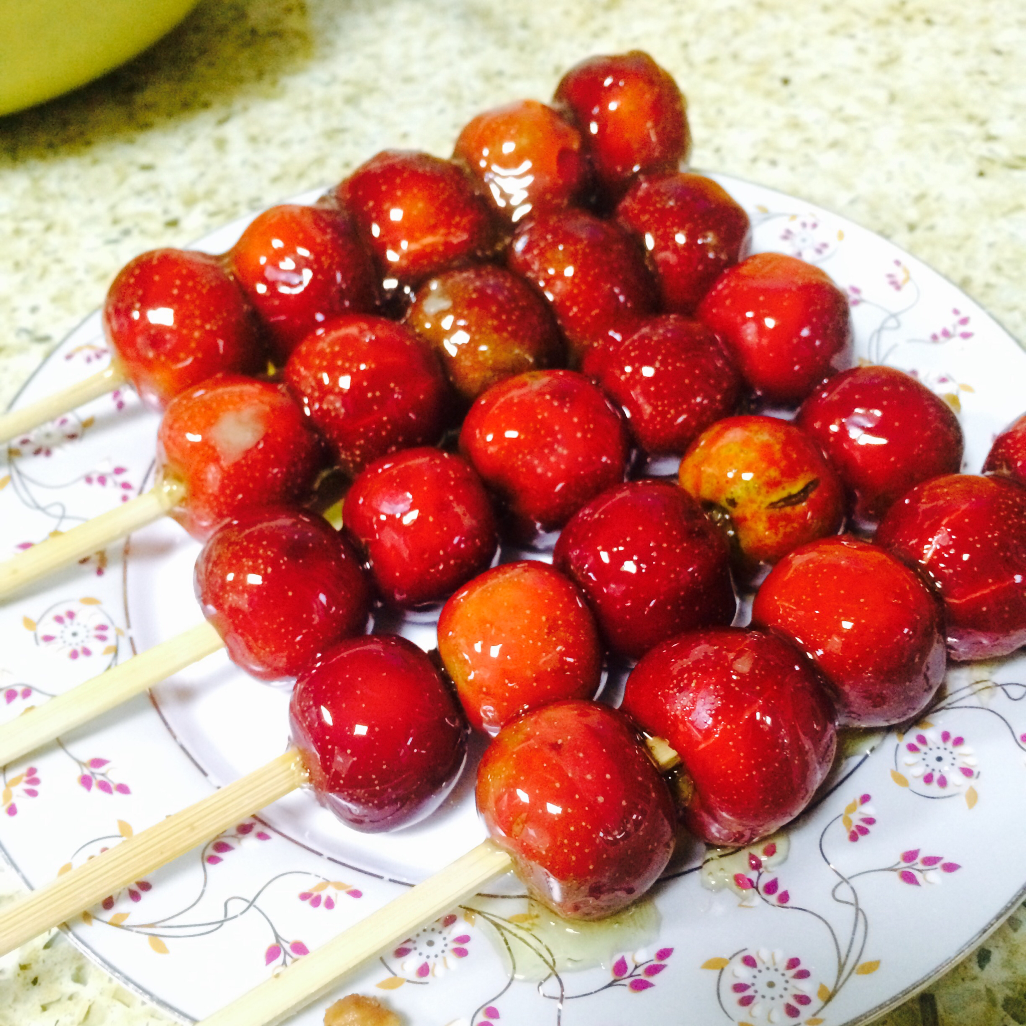 中指喵做的冰糖葫芦