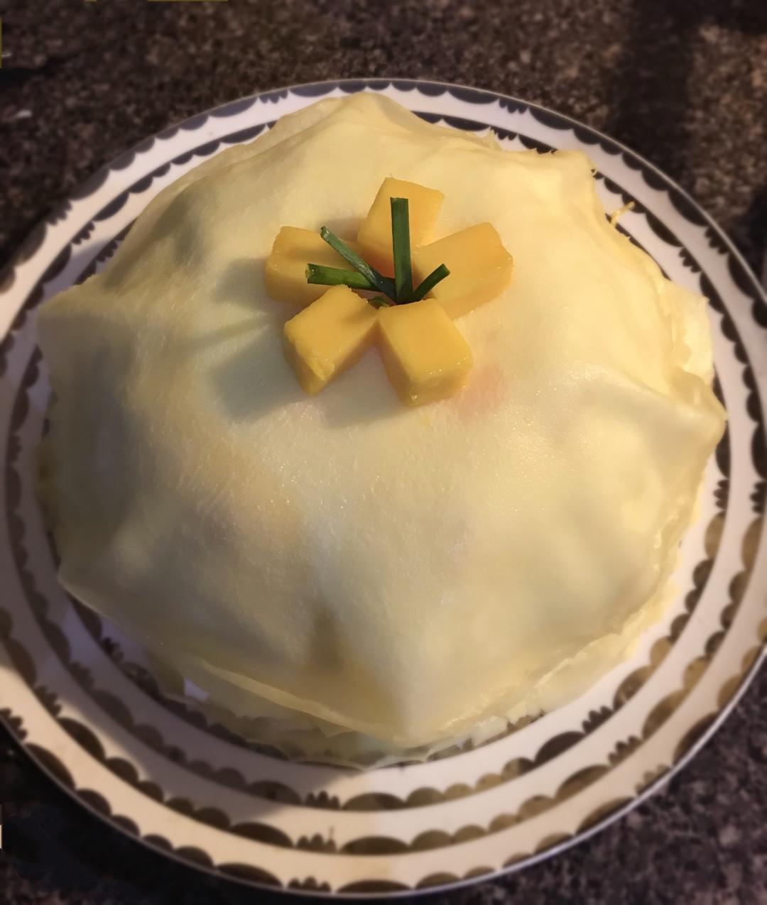 零基础做芒果千层蛋糕（8寸）