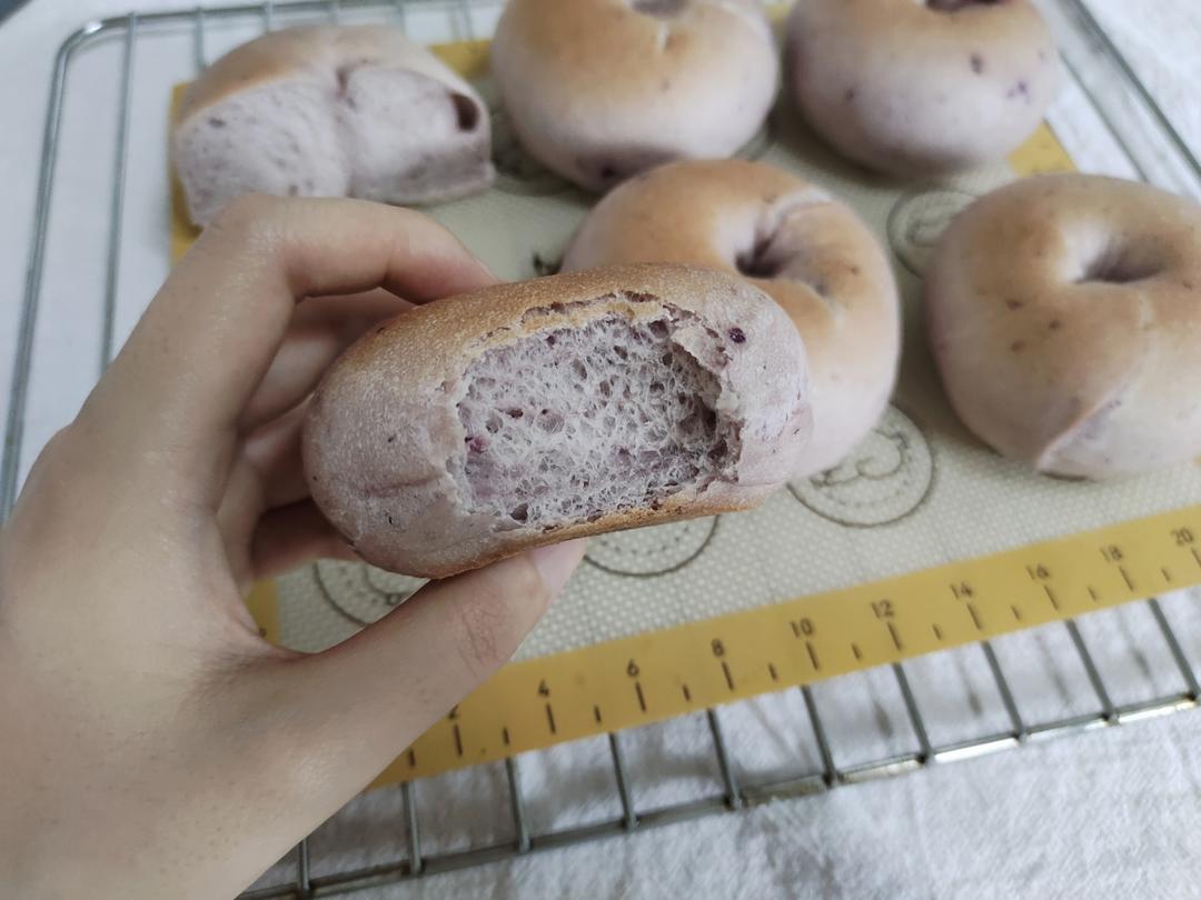 蓝莓🫐乳酪贝果🥯/步骤详细/简单好做