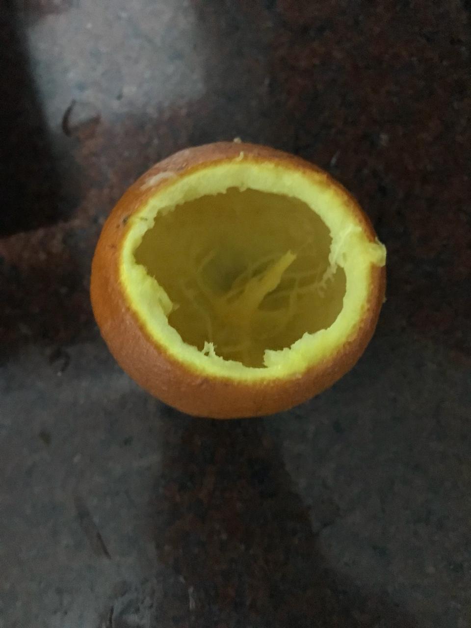 盐蒸橙子，治疗咳嗽，（详细步骤图）
