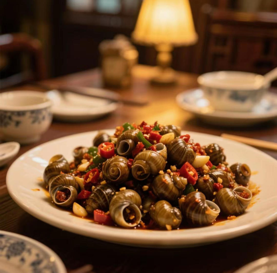 3步搞定大排档同款香辣爆炒田螺‼️