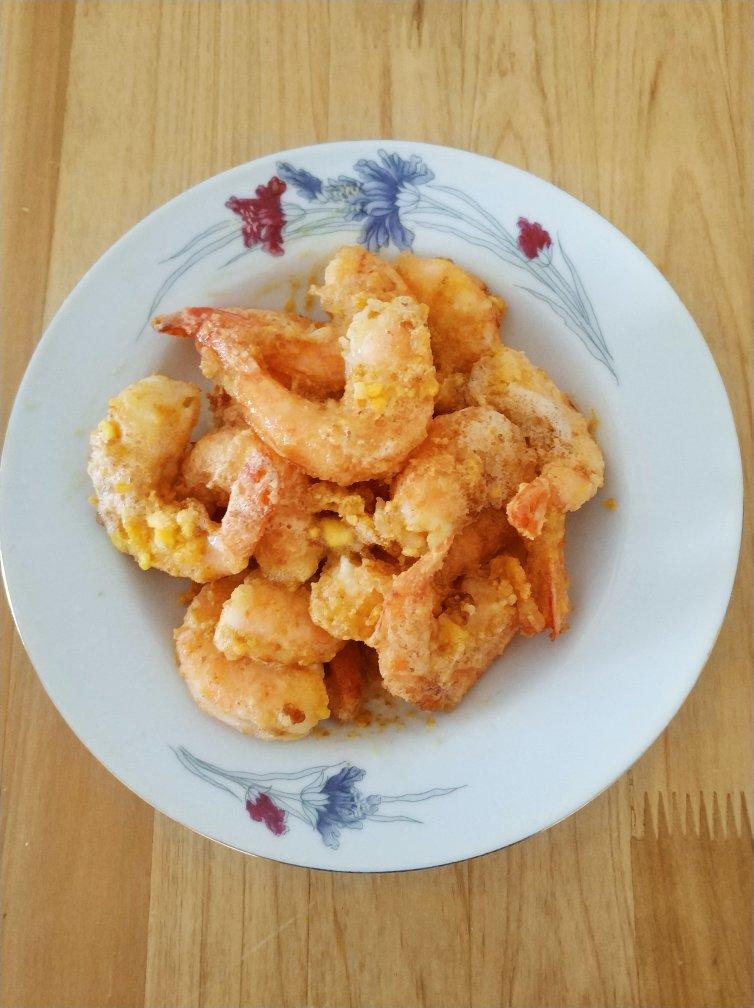 咸蛋黄焗基围虾