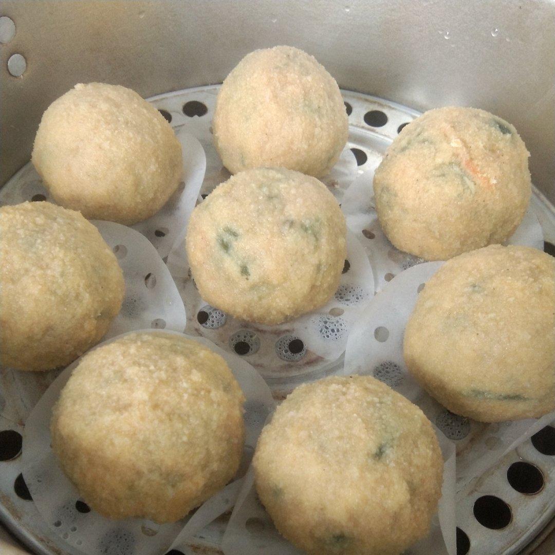 （减脂）玉米面菜团子