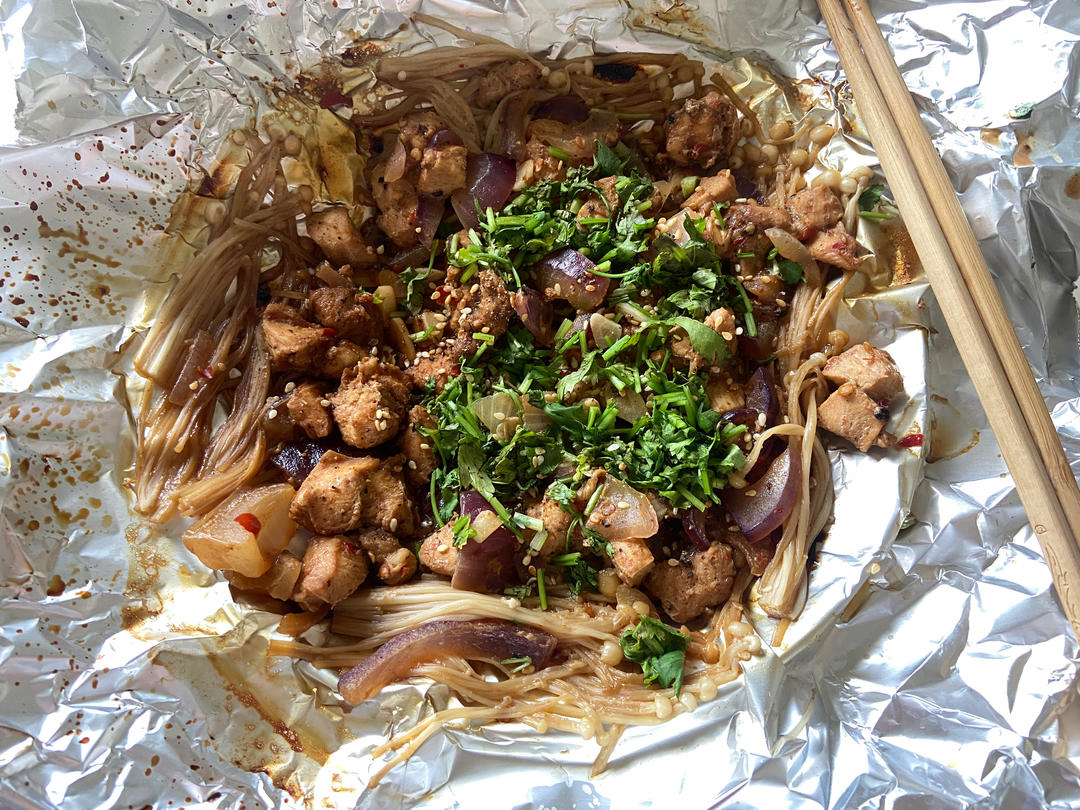 减脂餐—金针菇鸡胸肉
