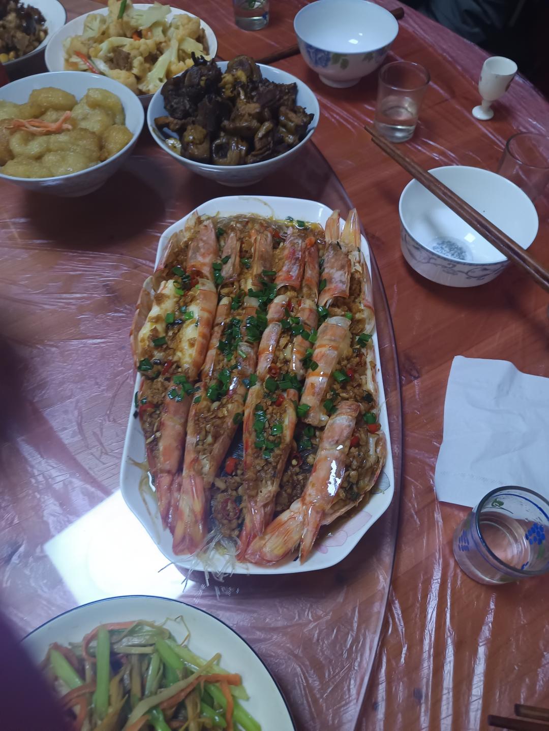 蒜蓉九节虾
