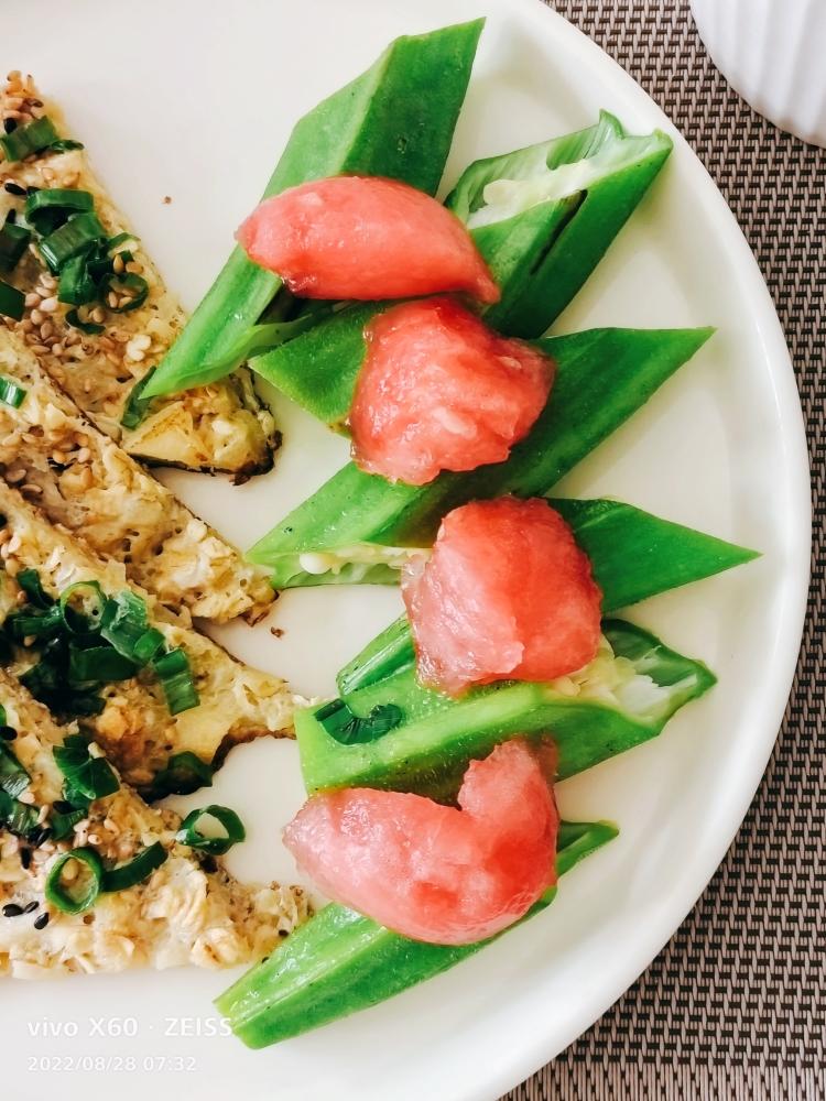 柠檬奇亚籽秋葵沙拉的做法