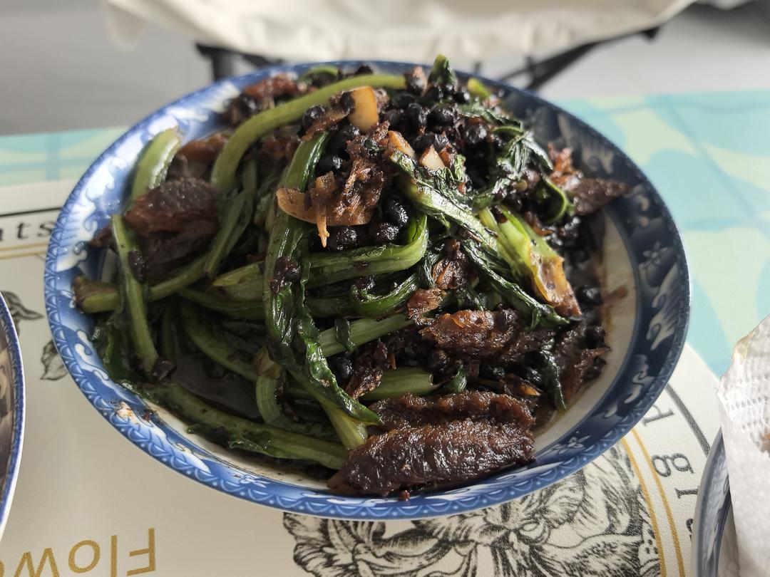 豆鼓鲮鱼油麦菜