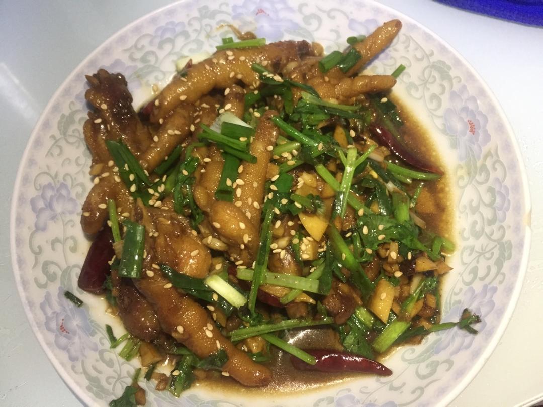 香辣烧鸡爪