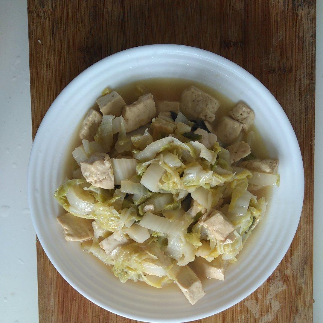 白菜炖冻豆腐