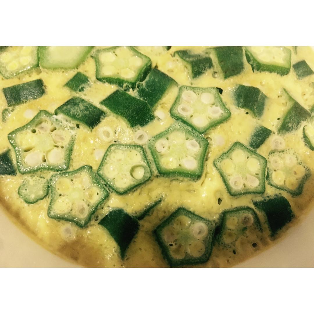 秋葵蒸蛋（简单营养快手）