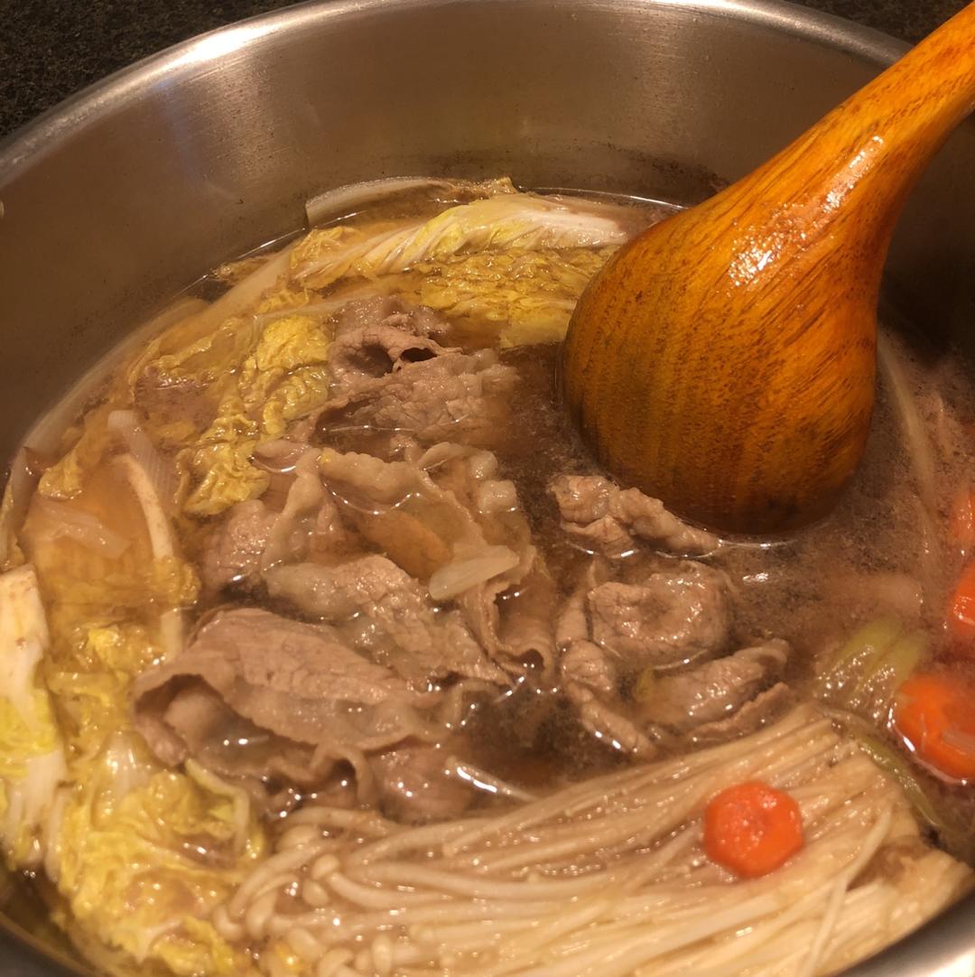 简洁版日式寿喜锅