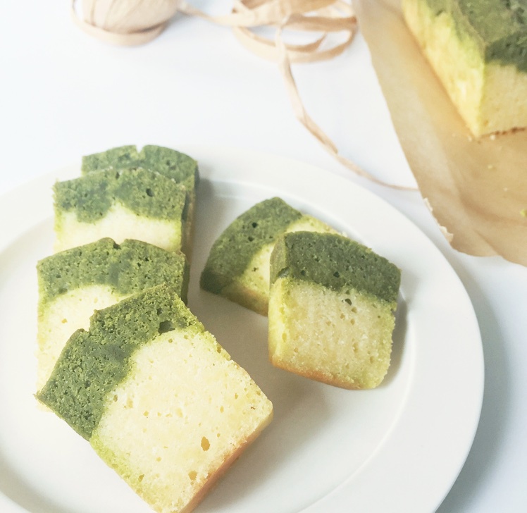 迷你抹茶大理石乳酪磅蛋糕