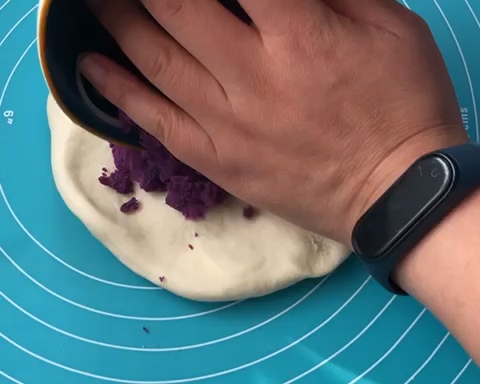 紫薯开花馒头（全视频、保姆级教程）的做法 步骤9