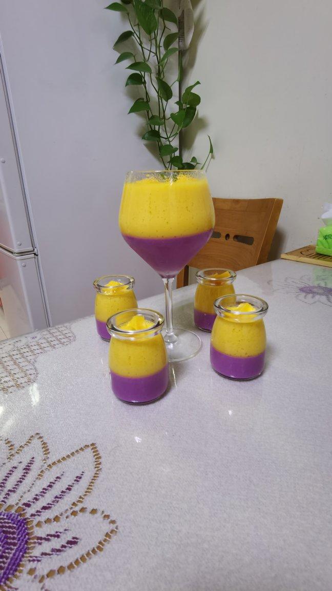 紫薯芒果布丁