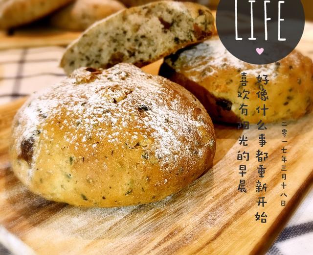 全麦核桃欧包的做法