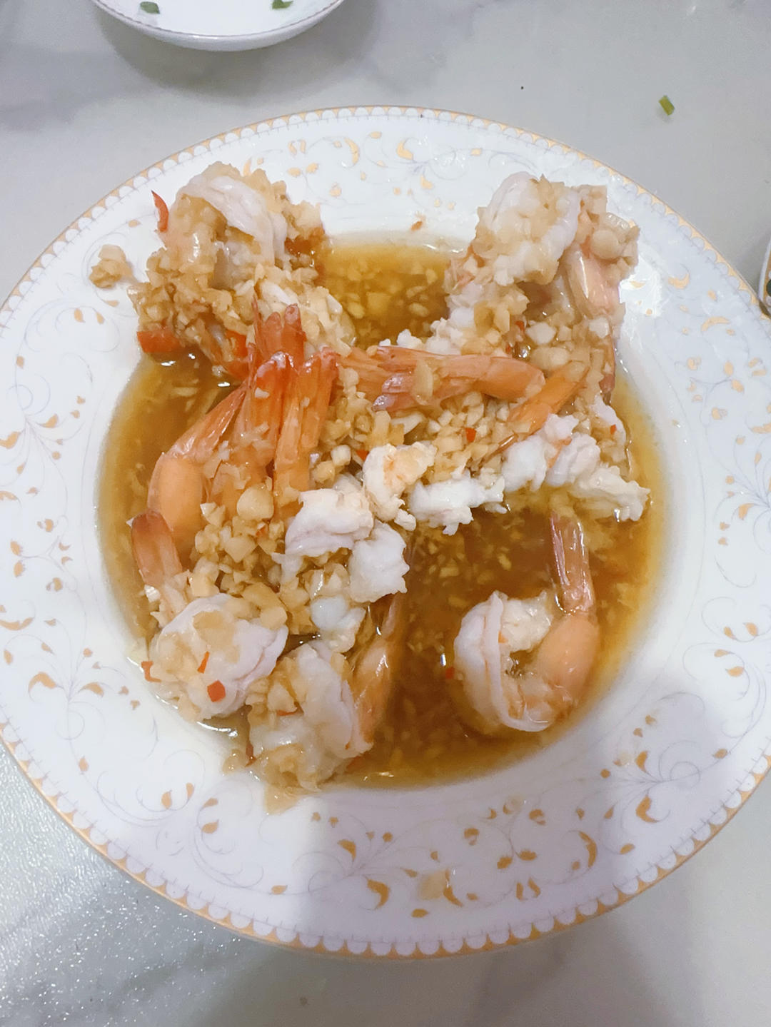 蒜蓉蒸虾