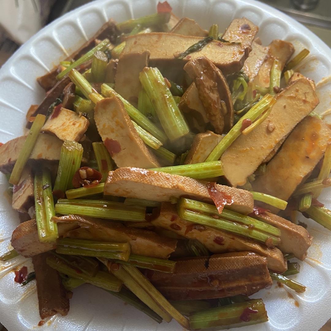 初阶素食-外婆川味豆干芹菜