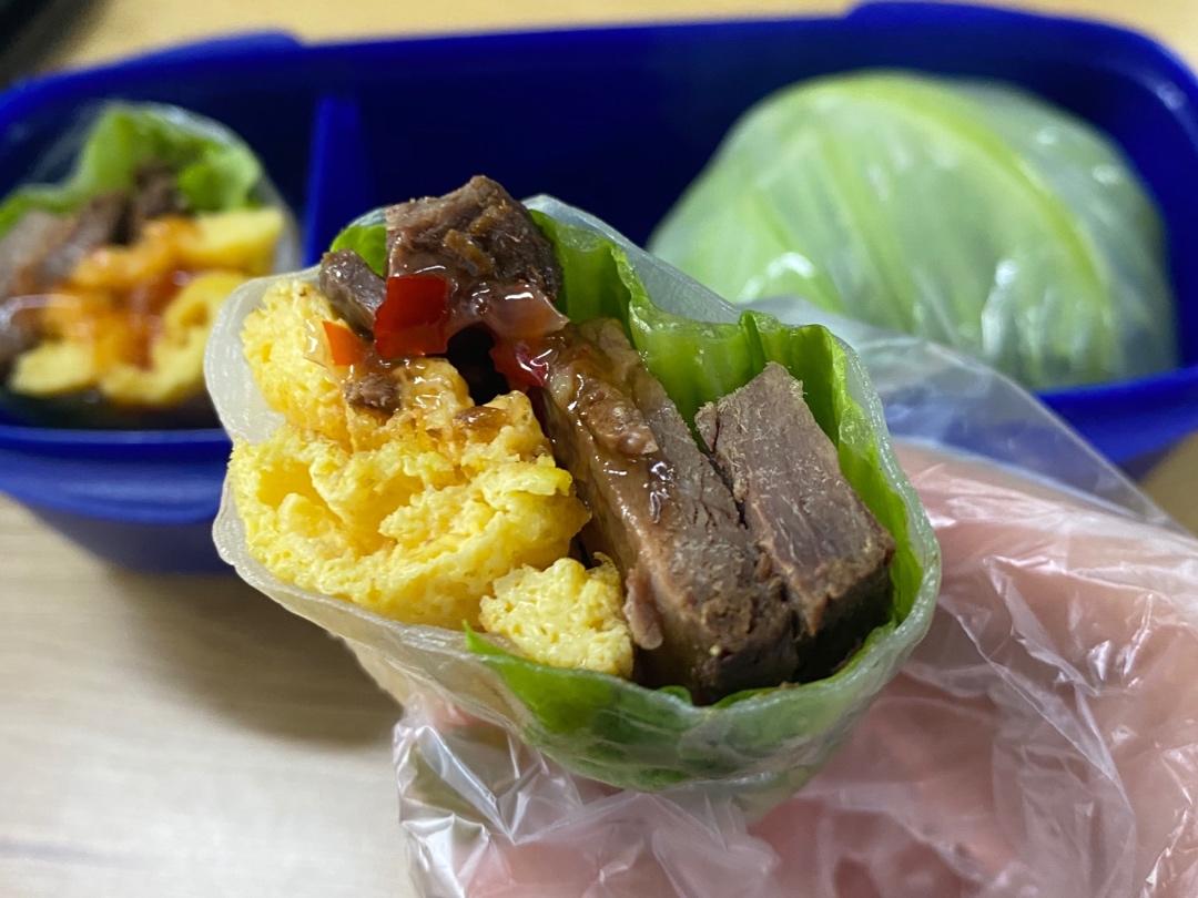吃不胖的生菜鸡丝卷