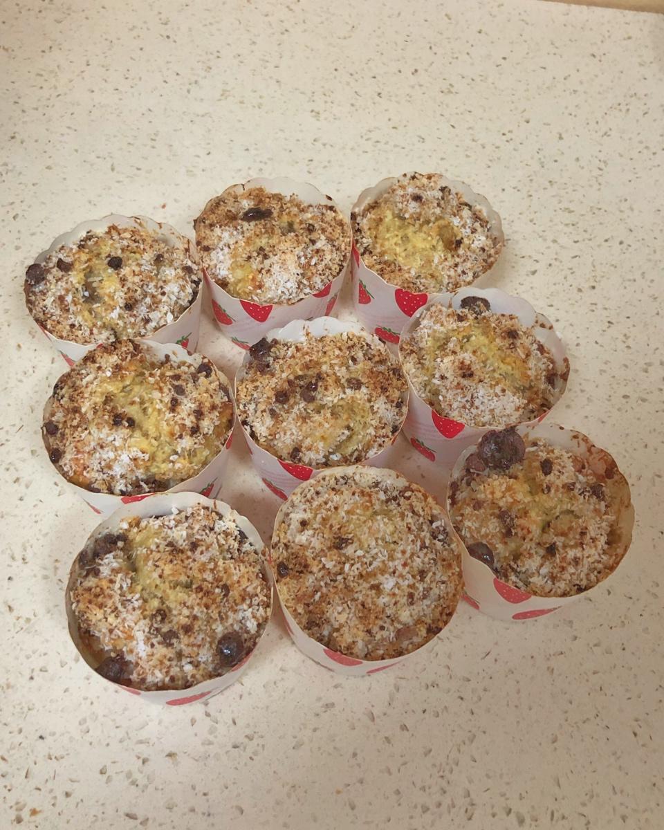 无糖椰蓉香蕉快手面包【健康主食】