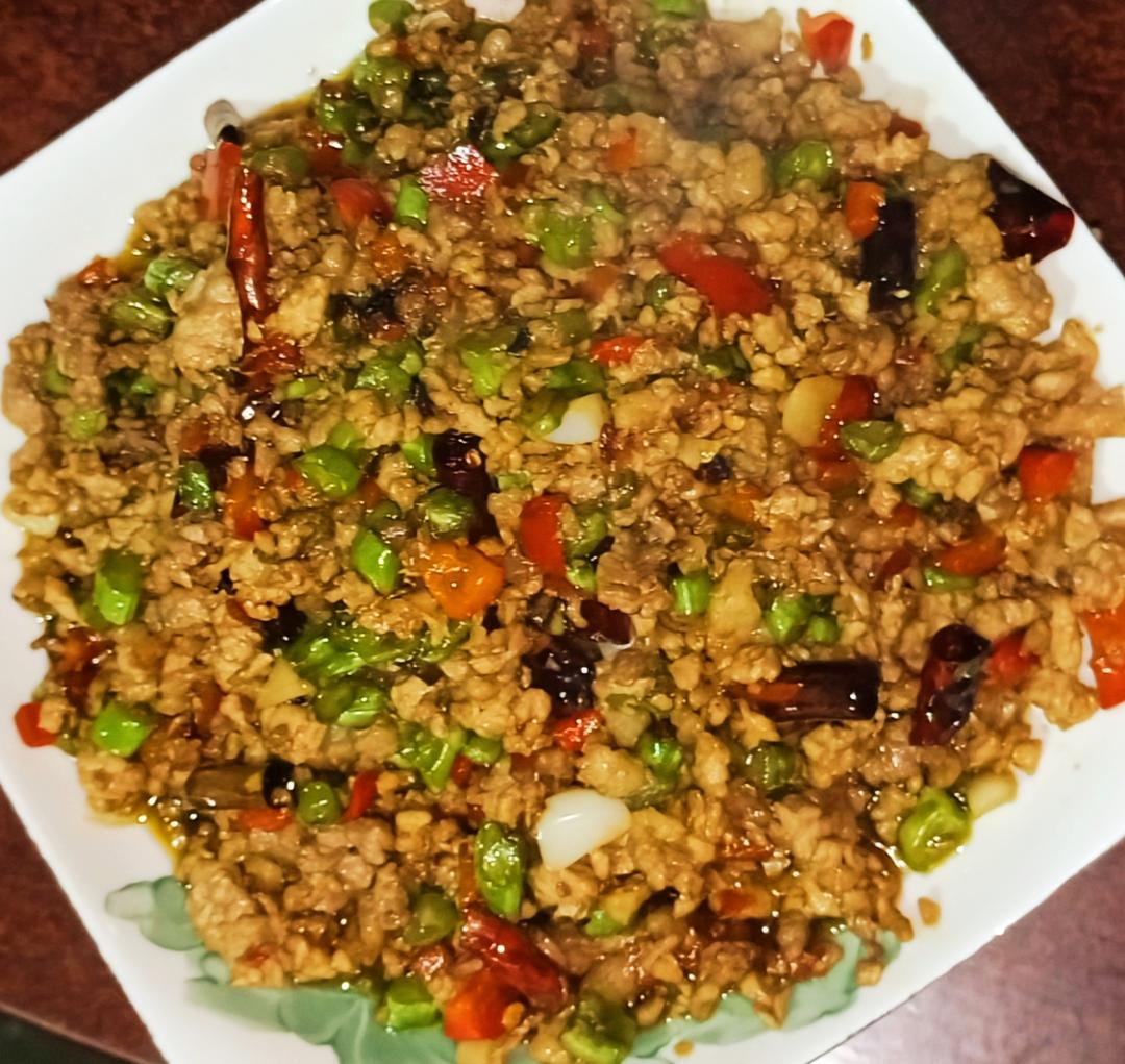 降低脂肪的肉末豆角