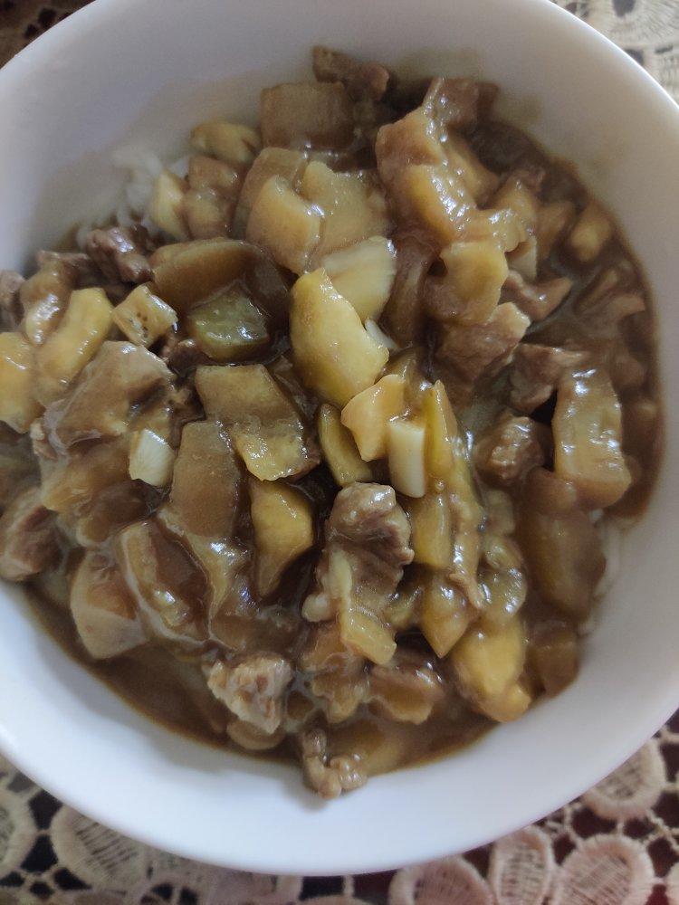 茄丁肉酱打卤面