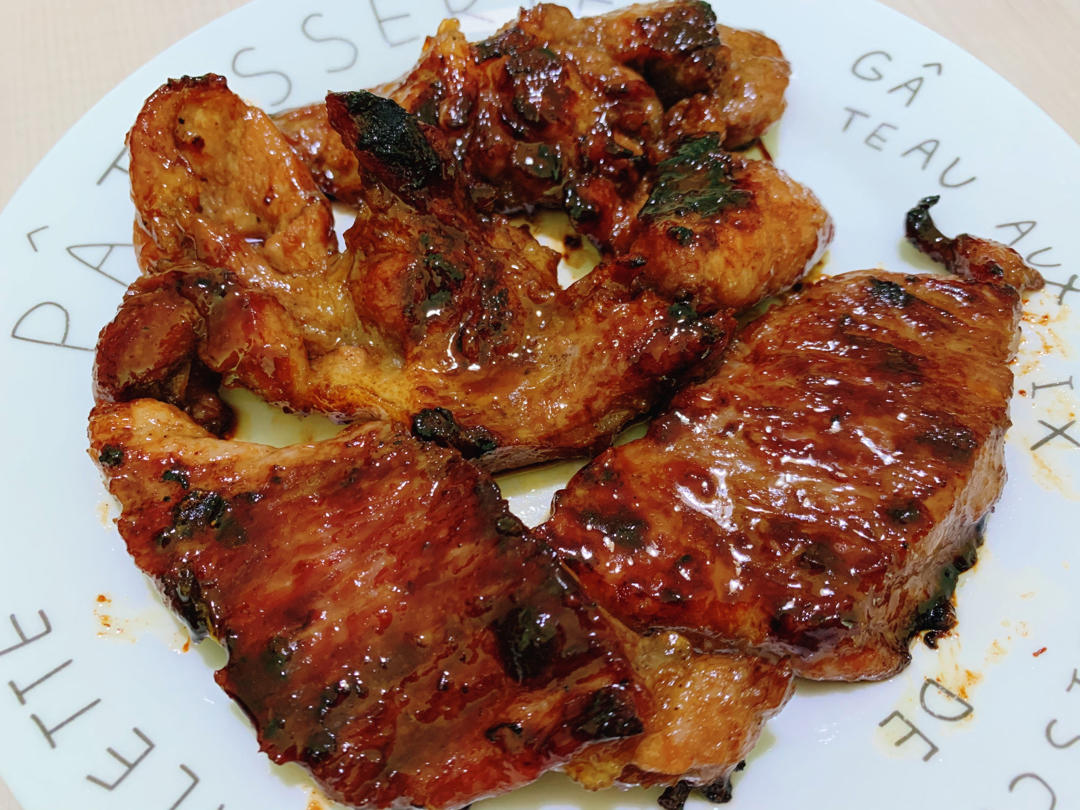 煎梅头肉西式&中式