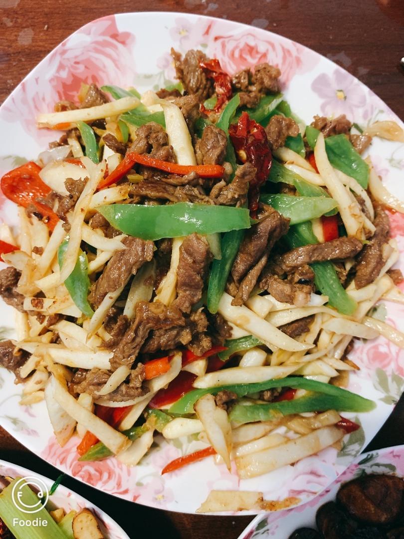 茭白炒牛肉