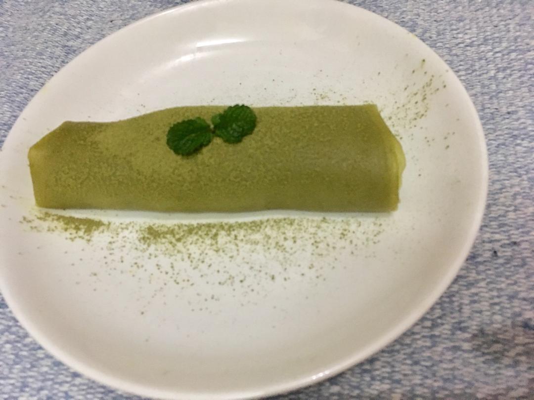 抹茶千层毛巾卷