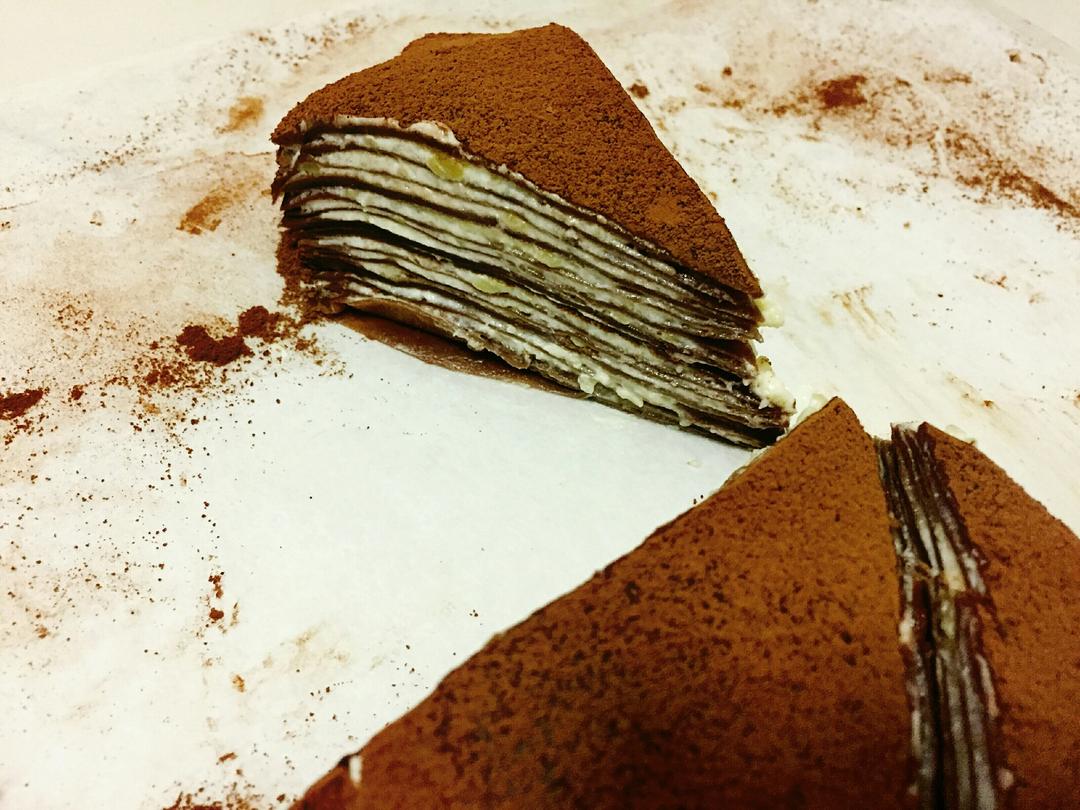 可可千层可丽饼