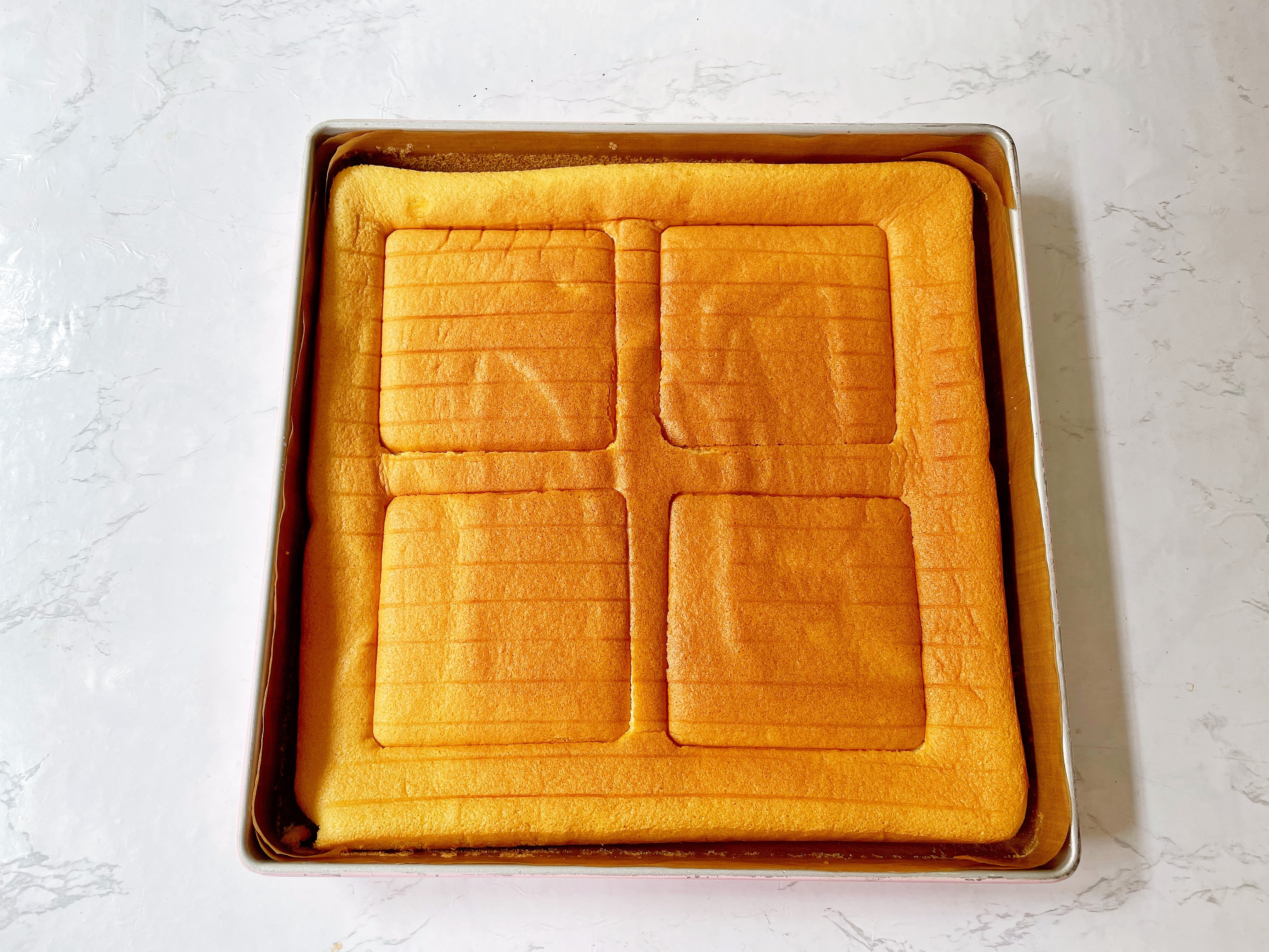 芒果布丁蛋糕盒子的做法 步骤18