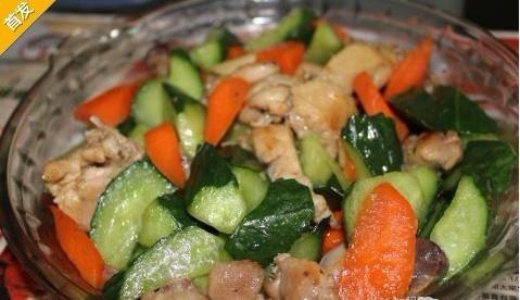 青瓜炒鸡的做法