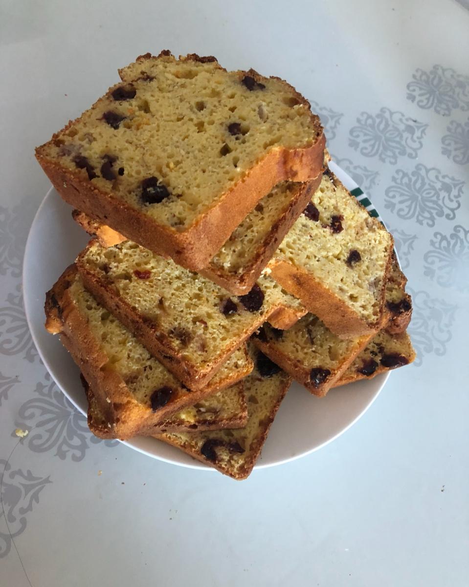 蔓越莓香橙玉米快手面包丨健康·烘焙