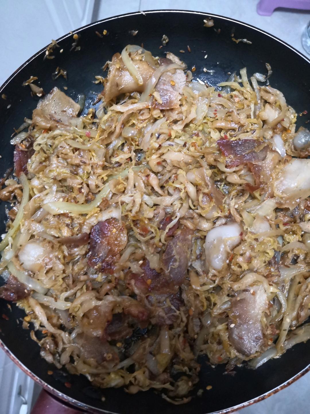 烤五花肉酸菜（平底锅）
