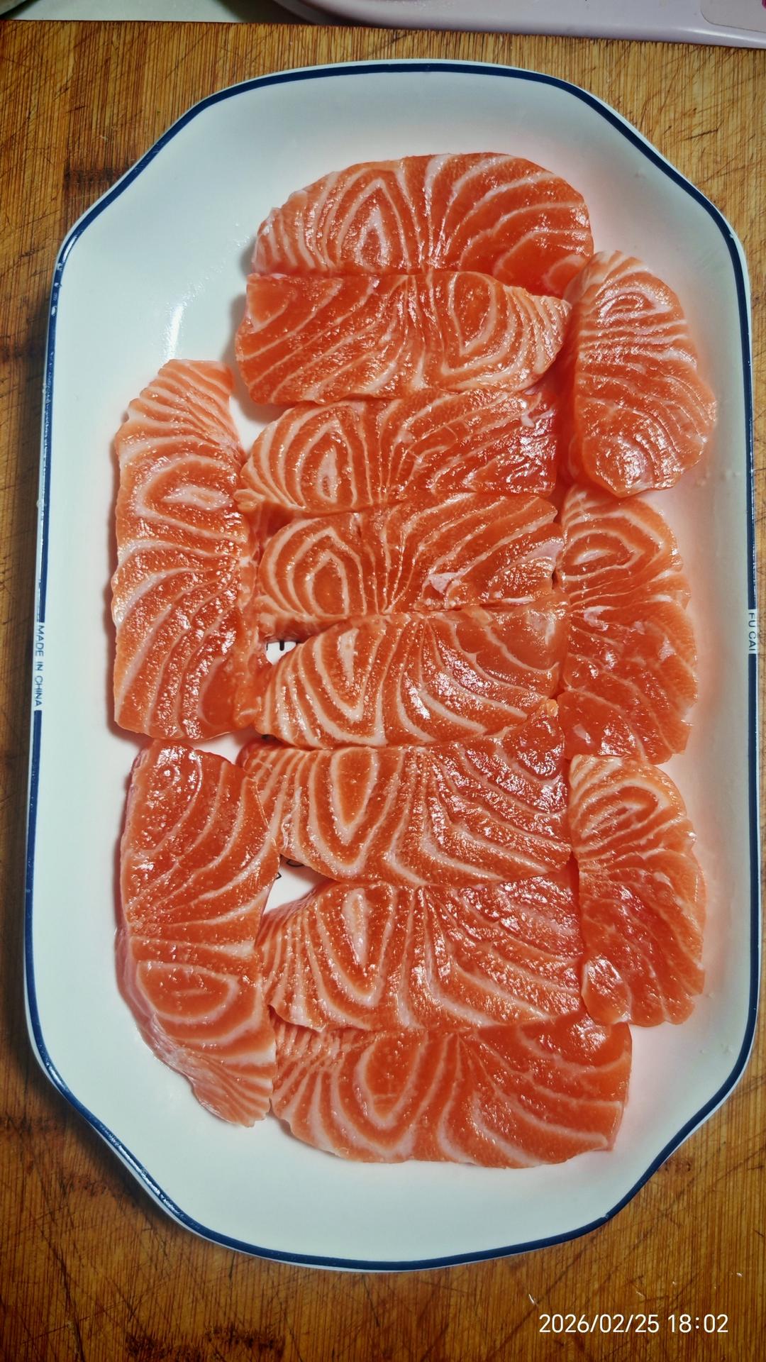 盐煎三文鱼