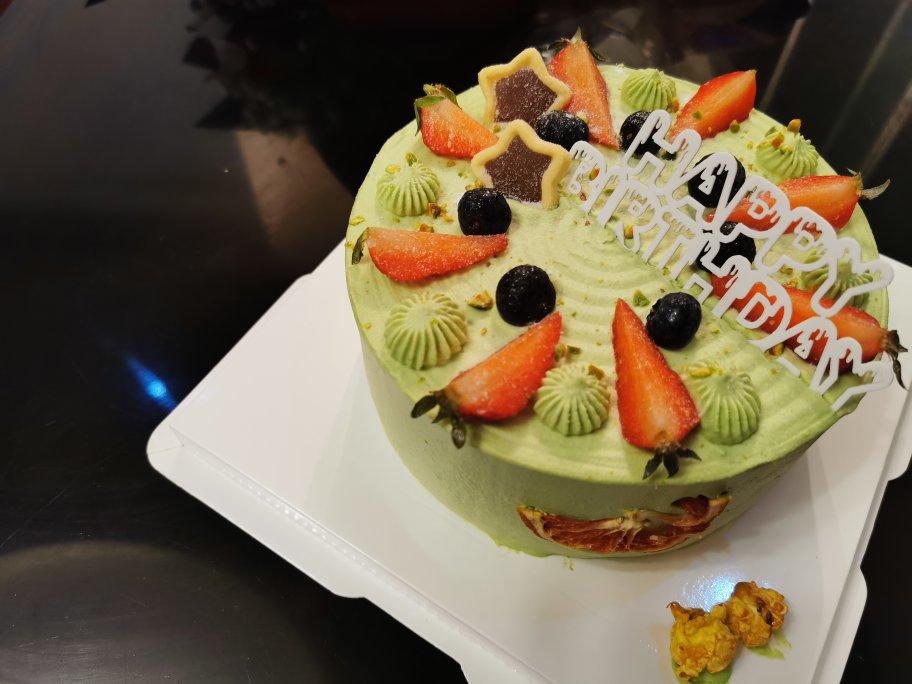 六寸抹茶戚风蛋糕