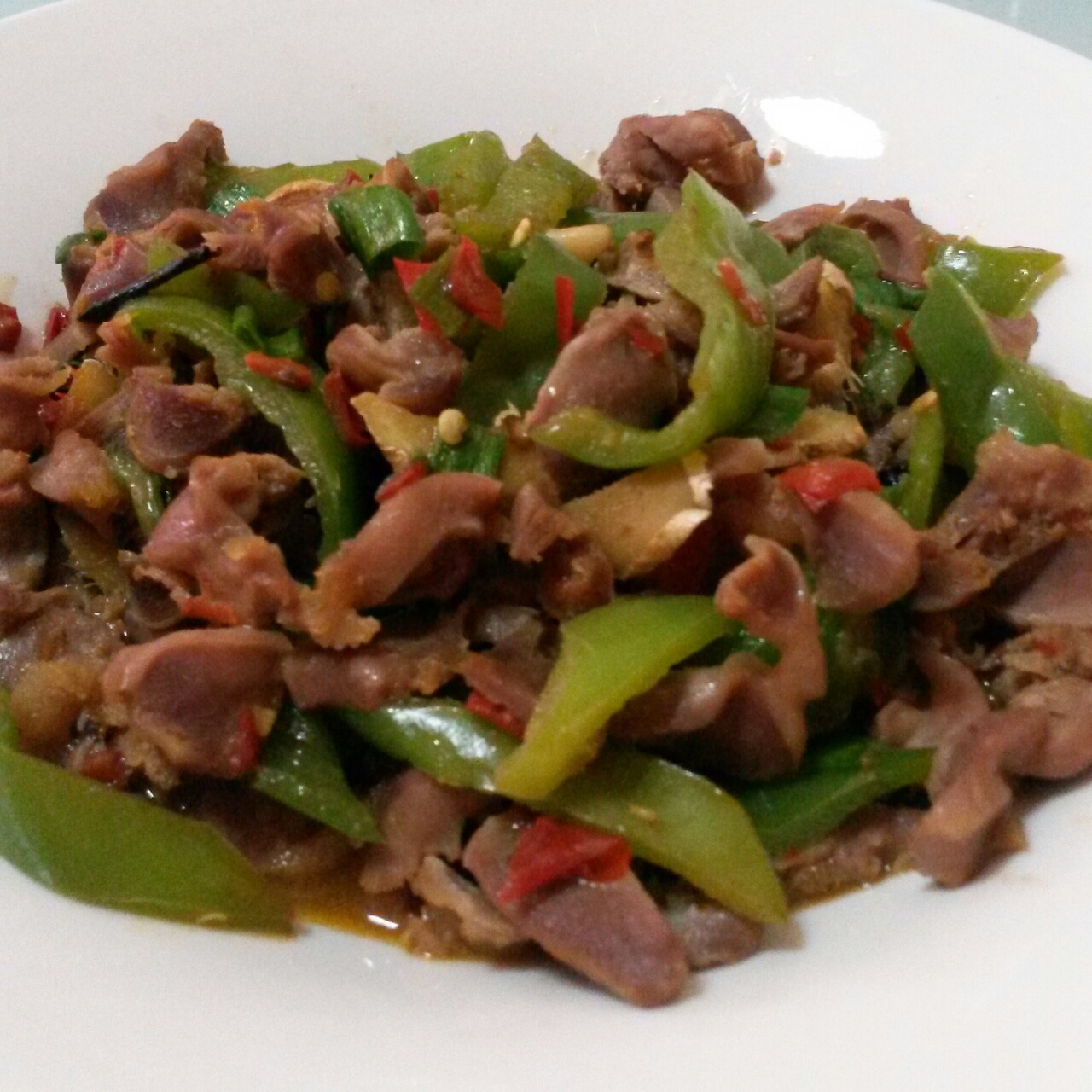 剁椒辣炒鸡胗