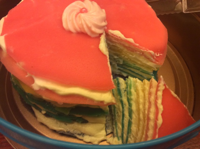 彩虹千层蛋糕 彩虹可丽饼(Mille Crepe Cake)
