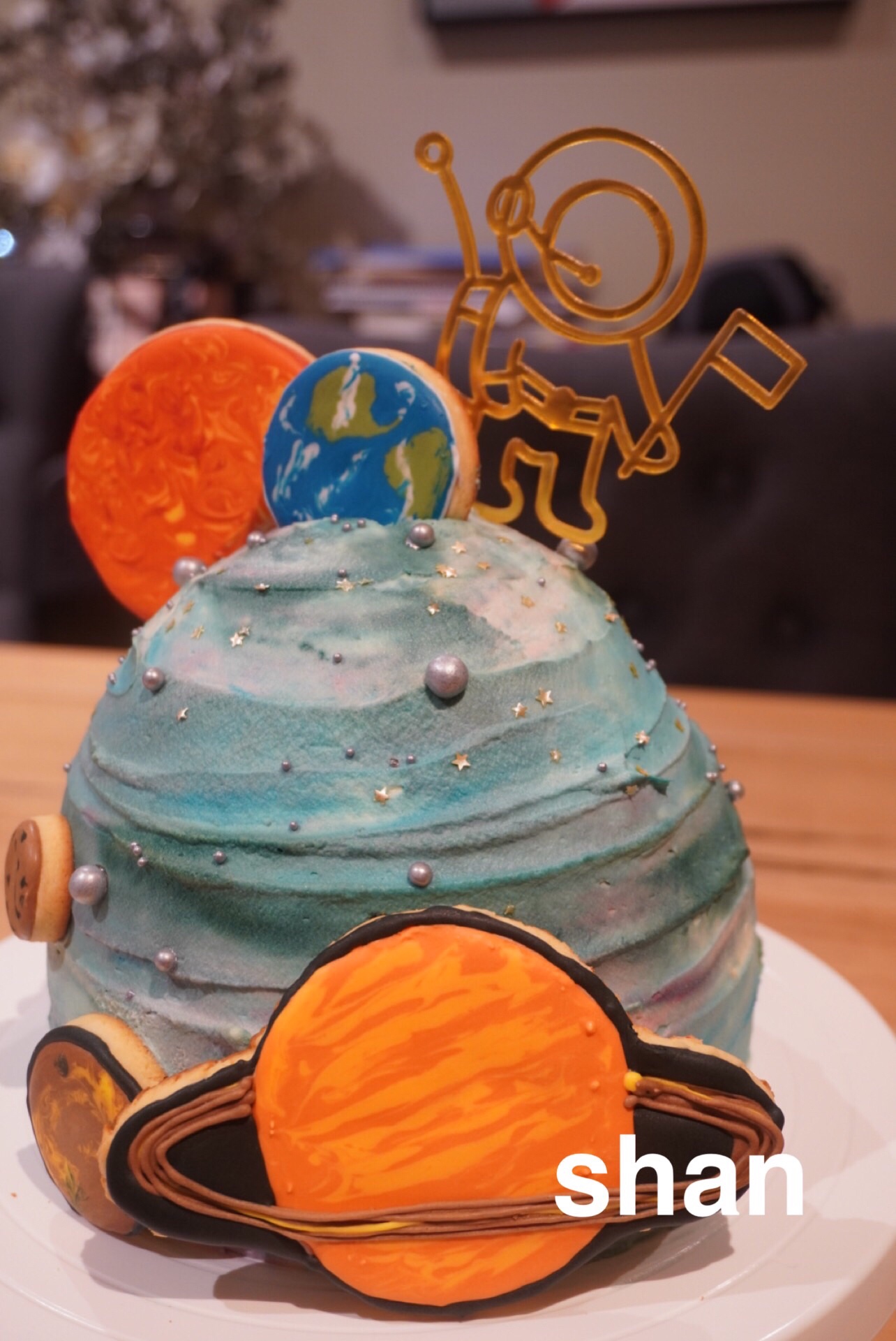 太阳系生日蛋糕男孩子最爱的做法 步骤2