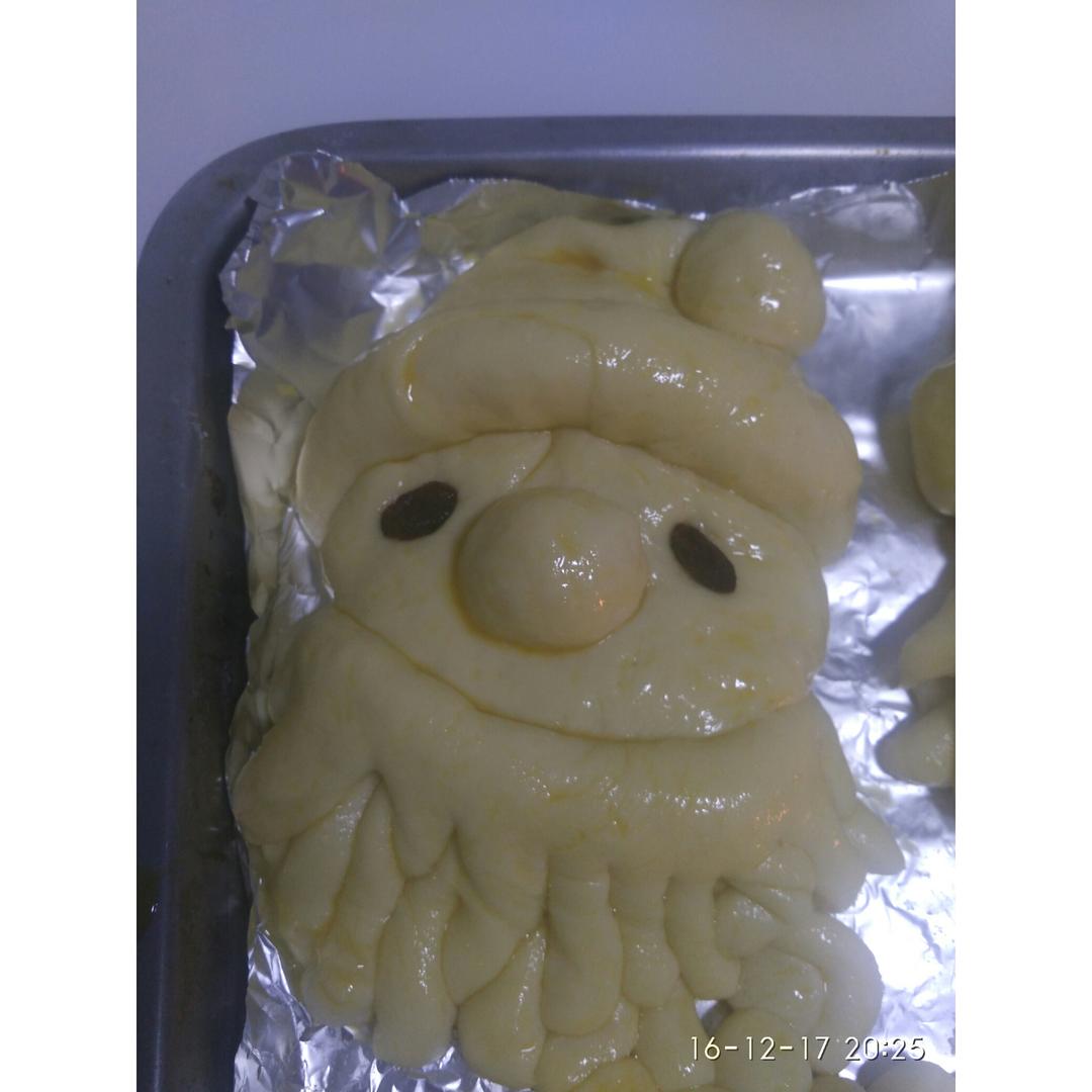 迷你圣诞老人面包