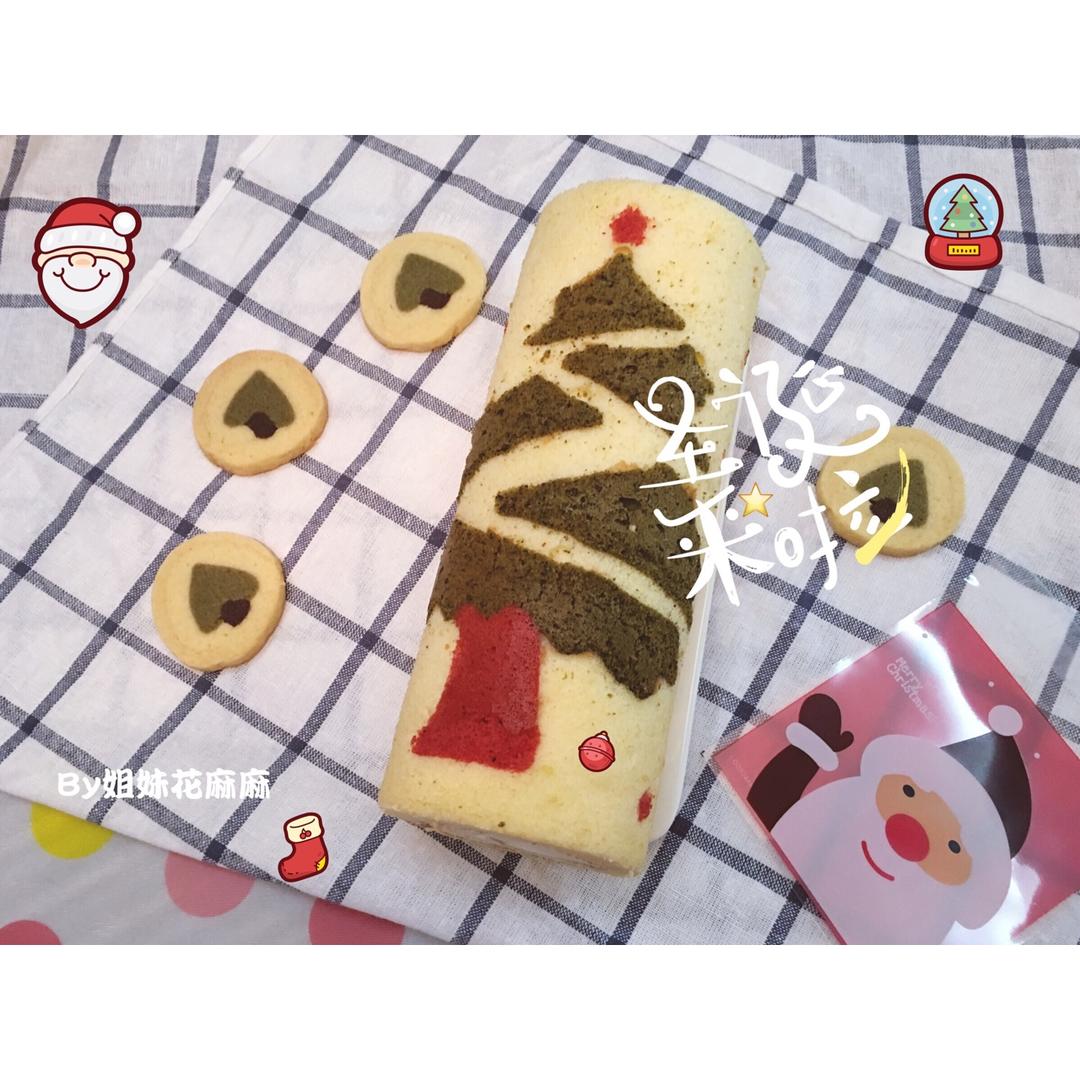 圣诞树蛋糕卷~