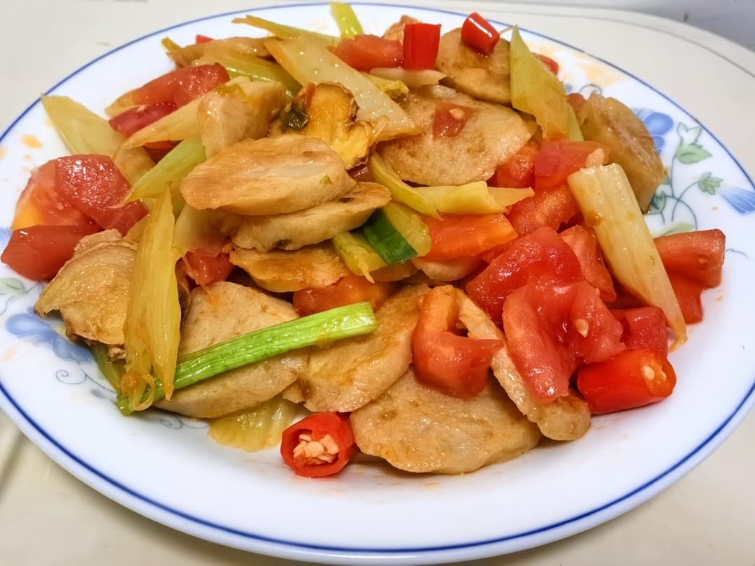 芹菜炒肉卷