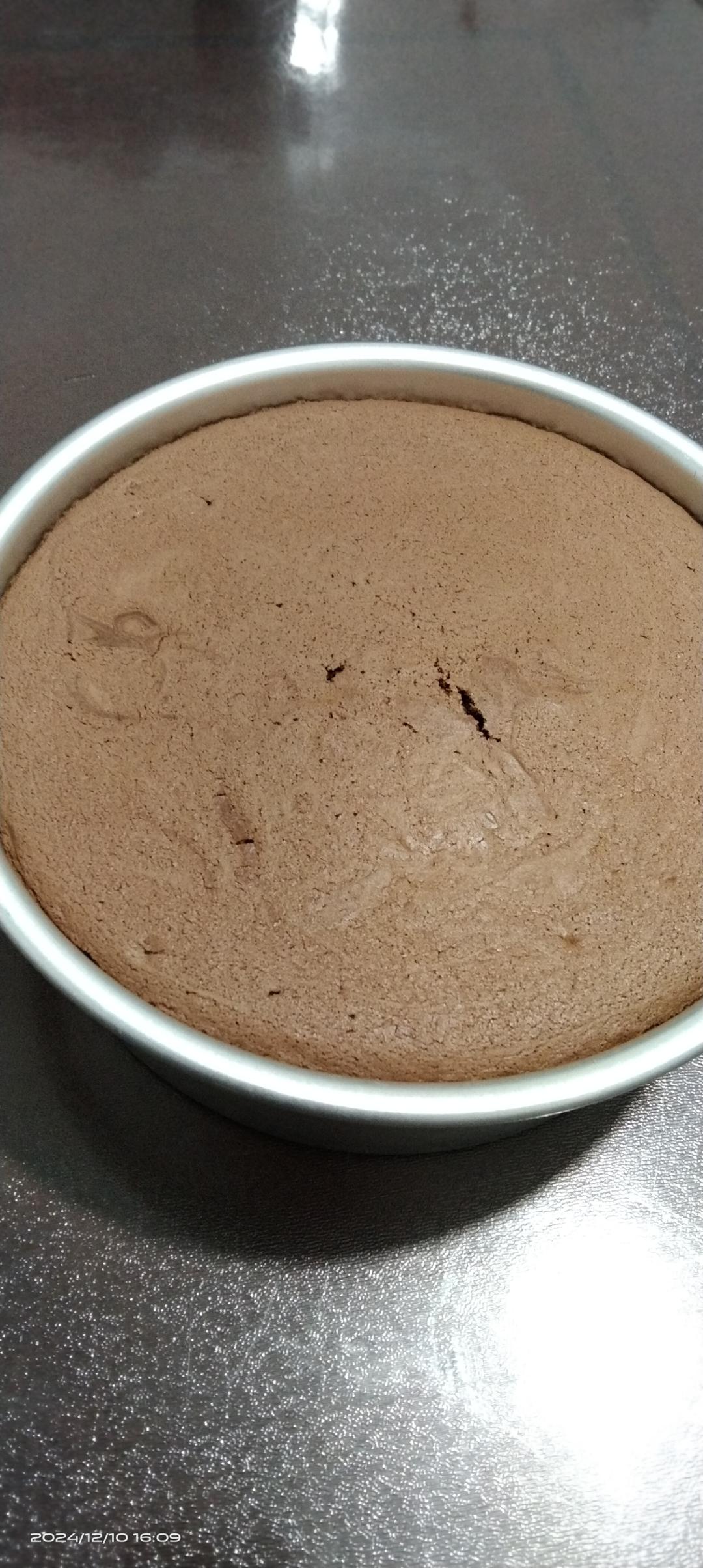 可可戚风蛋糕～8寸～百分百成功