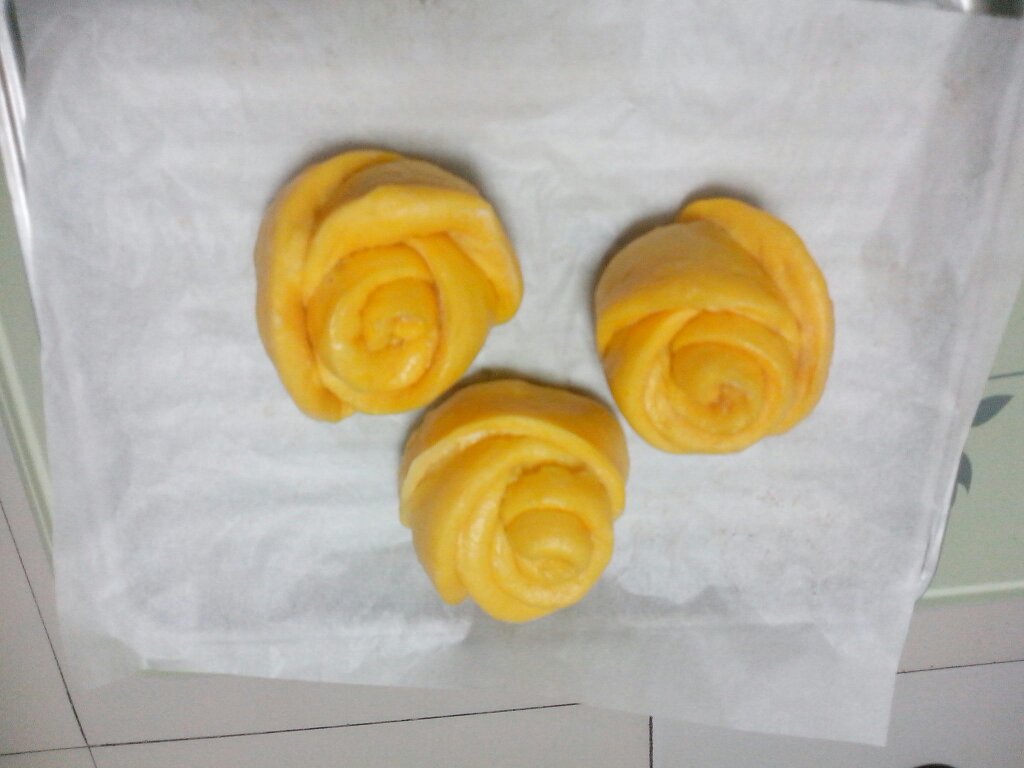 南瓜玫瑰花馒头