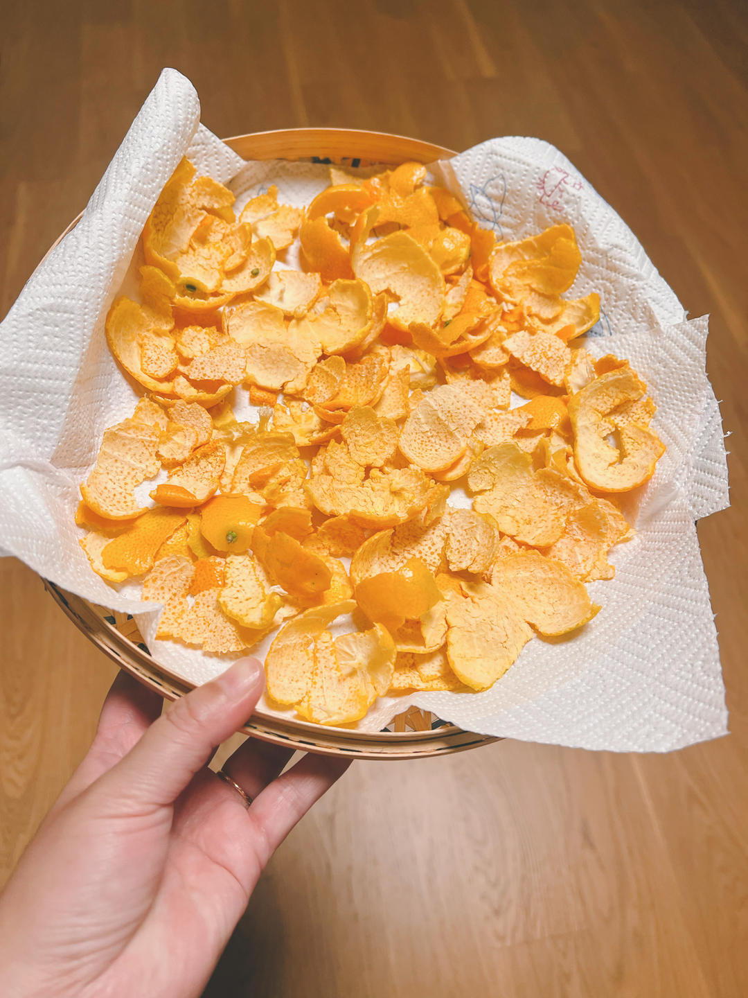 橙子皮辣椒炒鸡杂