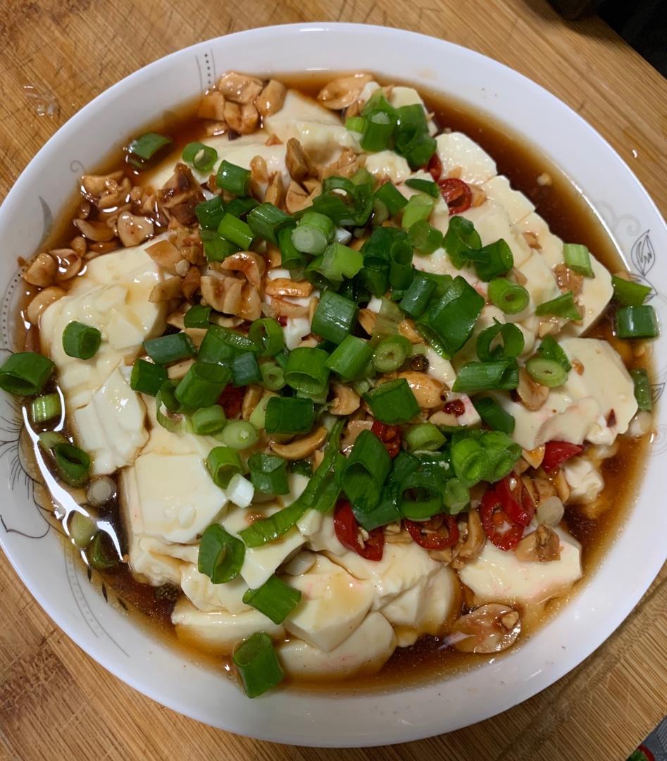 belle卡卡做的凉拌内酯豆腐