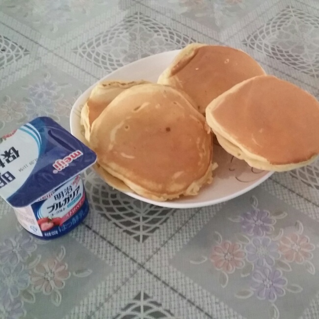 超级简单pancake【无黄油健康版】