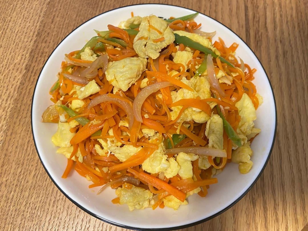 胡萝卜炒鸡蛋
