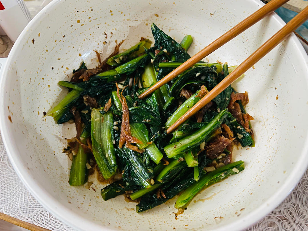 豆豉鲮鱼油麦菜