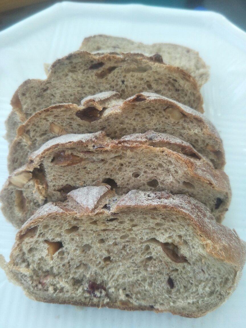 香蕉全麦果仁软欧包