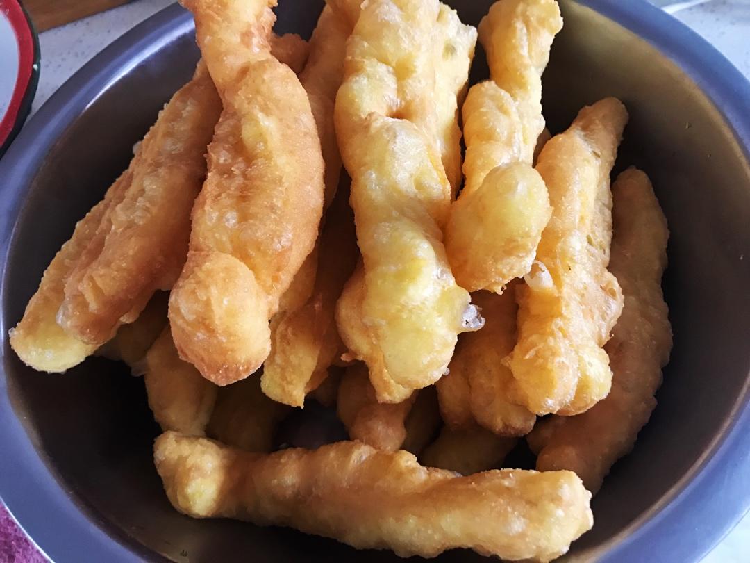 在家做最健康👍🏻                       无泡打粉奶香油条